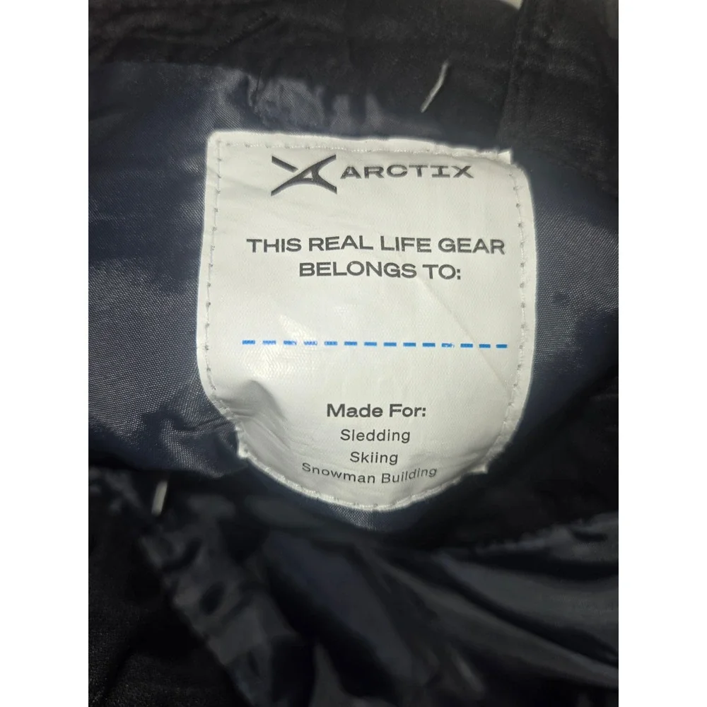 Arctix Kids Black Insulated Snow Pants Ski Sledding Winter Trousers Size Large